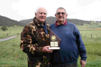 Abott Winner Les Wilkinson Memorial Trophy with Sponsor Bob Wilkinson